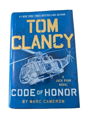 Tom Clancy Jack Ryan Blue Code of Honor Hard Bond Book Military Novel